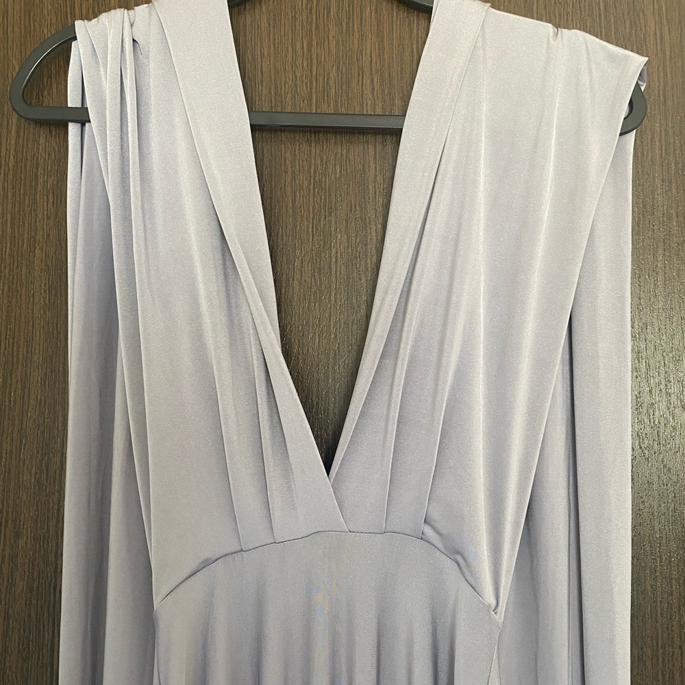Lulus Convertible Bridesmaid maxi dress XS Gray